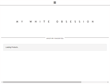 Tablet Screenshot of mywhiteobsession.com